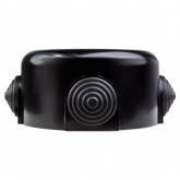 Накладная коробка распределительная D90х45мм (4 ввода) Bironi Ришелье пластик черный