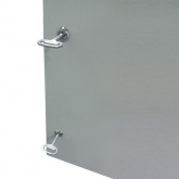 Щит металлический влагозащищенный серый ЩМП IP66, с монтажной платой 600х600х300