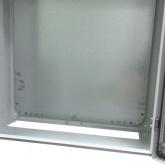 Щит металлический влагозащищенный серый ЩМП IP66, с монтажной платой 600х600х300