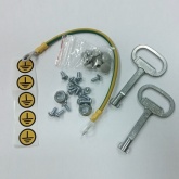 Щит металлический влагозащищенный белый ЩМП IP66, с монтажной платой 600х600х300