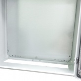 Щит металлический влагозащищенный белый ЩМП IP66, с монтажной платой 600х600х300