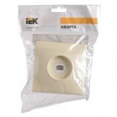 Розетка 1-местная компьютерная Generica КВАРТА кремовый (РК10-ККм)