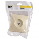 Розетка 1-местная телефонная Generica КВАРТА кремовый (РТ10-ККм)