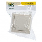 Розетка 2P+E Schuko со шторками Generica КВАРТА 16А IP44 кремовый (РСбш10-3-ККм-44)