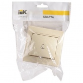 Кнопка 1-клавишная 10А Generica КВАРТА белый (ВСк10-1-0-ККм)