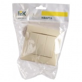 Выключатель 3-клавишный Generica КВАРТА 10А кремовый (ВС10-3-0-ККм)