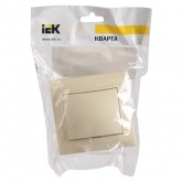 Выключатель 1-клавишный Generica КВАРТА 10А кремовый (ВС10-1-0-ККм)
