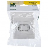 Розетка 2-местная компьютерная Generica КВАРТА белый (РК12-КБ)