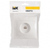 Розетка 1-местная компьютерная Generica КВАРТА белый (РК10-КБ)