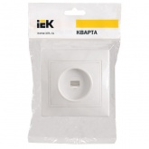 Розетка 1-местная телефонная Generica КВАРТА белый (РТ10-КБ)