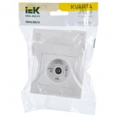 Розетка TV проходная Generica КВАРТА белый (РТВ11-КБ)