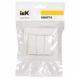 Выключатель 3-клавишный Generica КВАРТА 10А белый (ВС10-3-0-КБ)