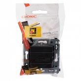 Звонок в стену DKC Avanti, черный матовый