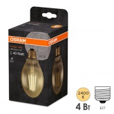 Лампа филаментная капля Osram Vintage 1906 Oval 4W/824 E27 230V Gold