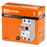 Дифференциальный автомат TDM 1П+Н C6А 30мА тип А однофазный электронный 6кА АВДТ63 (дифавтомат, АВДТ)