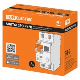 Дифференциальный автомат TDM 1П+Н C50А 300мА тип А однофазный электронный 6кА АВДТ63 (дифавтомат, АВДТ)