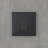 Диммер кнопочный DKC Avanti в стену универсальный 3-х проводный 3-220Вт, черный матовый