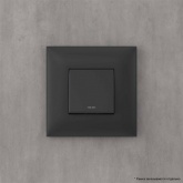Выключатель одноклавишный в стену DKC Avanti, черный матовый