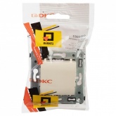 Вывод кабеля из стены DKC Avanti, ванильная дымка