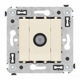 Розетка TV DKC Avanti оконечная в стену, ванильная дымка