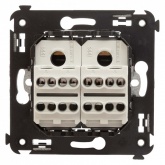 Переключатель с 3-х мест двухклавишный DKC Avanti в стену ванильная дымка