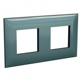Рамка 4 модуля ARTLEBEDEV DKC Avanti из пластика, Сине-зеленый жемчуг