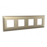 Рамка 8 модулей ARTLEBEDEV DKC Avanti из пластика, Золотистый жемчуг