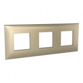 Рамка 6 модулей ARTLEBEDEV DKC Avanti из пластика, Золотистый жемчуг