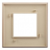 Рамка 2 модуля ARTLEBEDEV DKC Avanti из пластика, Кремовый жемчуг