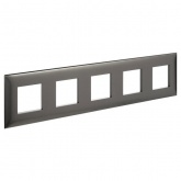 Рамка 10 модулей ARTLEBEDEV DKC Avanti из пластика, Серый жемчуг