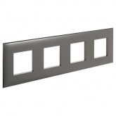 Рамка 6 модулей ARTLEBEDEV DKC Avanti из пластика, Серый жемчуг