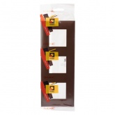 Рамка 6 модулей ARTLEBEDEV DKC Avanti из пластика, Карамельный жемчуг