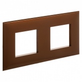 Рамка 4 модуля ARTLEBEDEV DKC Avanti из пластика, Карамельный жемчуг