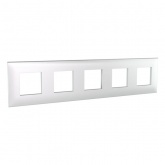 Рамка 10 модулей ARTLEBEDEV DKC Avanti из пластика, Белый жемчуг