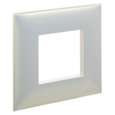 Рамка 2 модуля ARTLEBEDEV DKC Avanti из пластика, Белый жемчуг