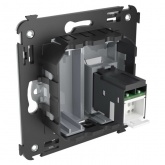 Компьютерная розетка RJ-45 в стену DKC Avanti кат.5e одинарная, закаленная сталь