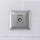 Розетка TV DKC Avanti оконечная в стену, закаленная сталь