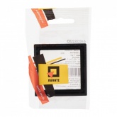 Вставки для рамок из стекла, дерева и алюминия DKC Avanti черная, 1 пост (2 мод.)