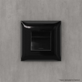Кнопка одноклавишная в стену DKC Avanti, черный квадрат