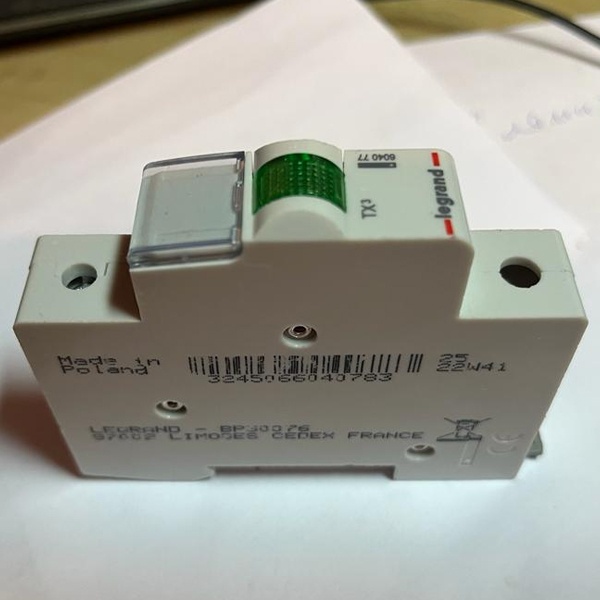 Моноблочный индикатор с 1 лампой - 230В~ - зеленый Legrand