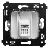 Компьютерная розетка RJ-45 в стену DKC Avanti кат.6 одинарная, белое облако