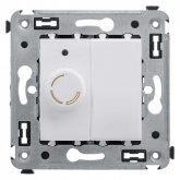 Диммер поворотный в стену DKC Avanti 60-800Вт, белое облако