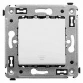 Кнопка одноклавишная в стену DKC Avanti, белое облако