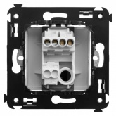 Кнопка одноклавишная в стену DKC Avanti, белое облако