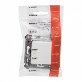 Кнопка одноклавишная в стену DKC Avanti, белое облако