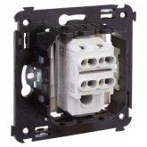 Переключатель с 3-х мест одноклавишный DKC Avanti в стену белое облако