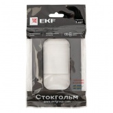 Рамка для 2-й розетки EKF Стокгольм черный