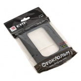 Рамка для 2-й розетки EKF Стокгольм черный