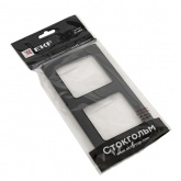 Рамка 2-местная пластиковая EKF Стокгольм черный