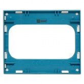 Рамка для 2-й розетки EKF Стокгольм белый с линией цвета синий